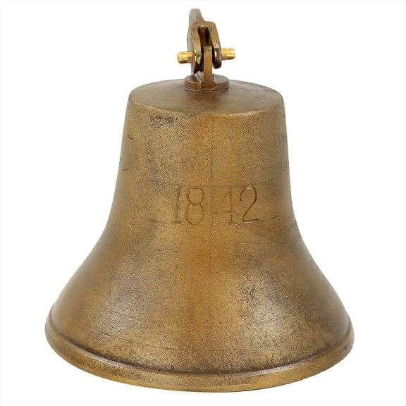 Rustic Brass Ship Bell Solid Brass