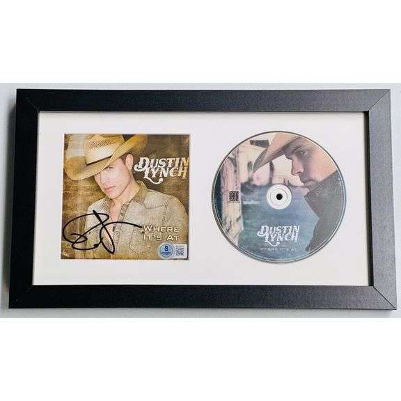 Dustin Lynch "Where It’s At" Signed & Framed CD