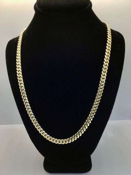 14K Yellow Gold Miami Cuban Link Chain