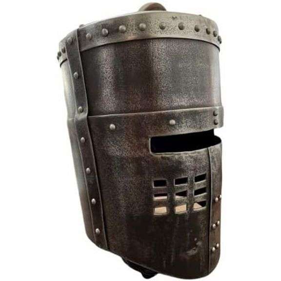 Black Knight Medieval Helmet 18 Gauge Steel