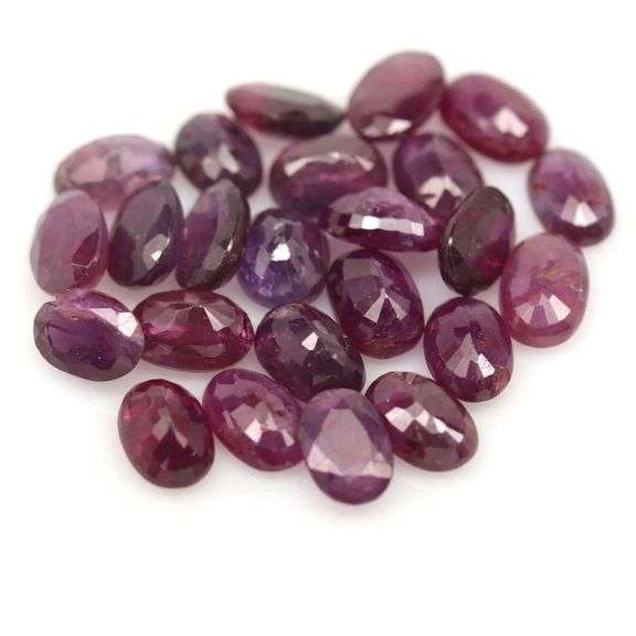 Heavy! 15.86ct 24 piece Ruby set -Heated only!!