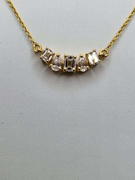 1.75ctw F, VVS1 lab grown diamond with 18" 14k gold pendent