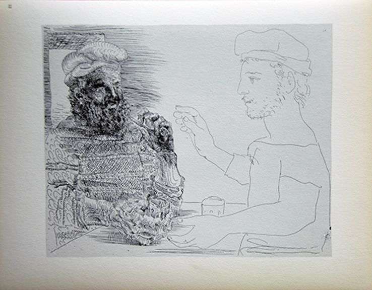 PABLO PICASSO, TWO CATALAN MEN