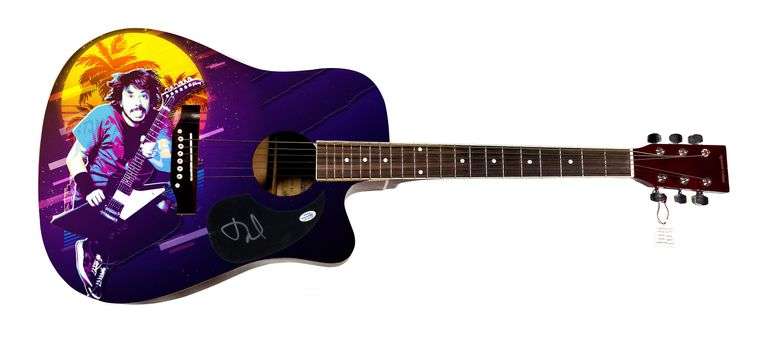 Dave Grohl Autographed Signed Acoustic Graphics Guitar ACOA