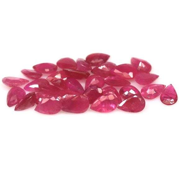 Hot hot hot! 13.24ct fire red Ruby set! Heated only!