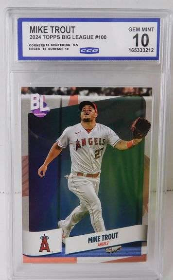 Mike Trout Topps Baseball Card, 10 Gem Mint