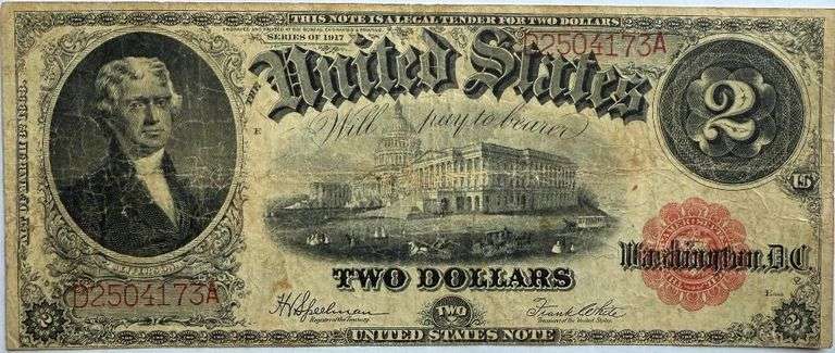 $2 Series of 1917 US Note.