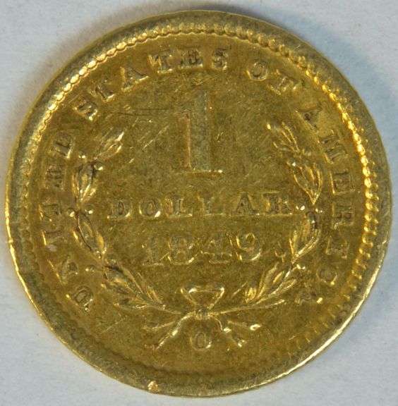 Very nice and scarce 1849-O Type One $1 Gold Piece