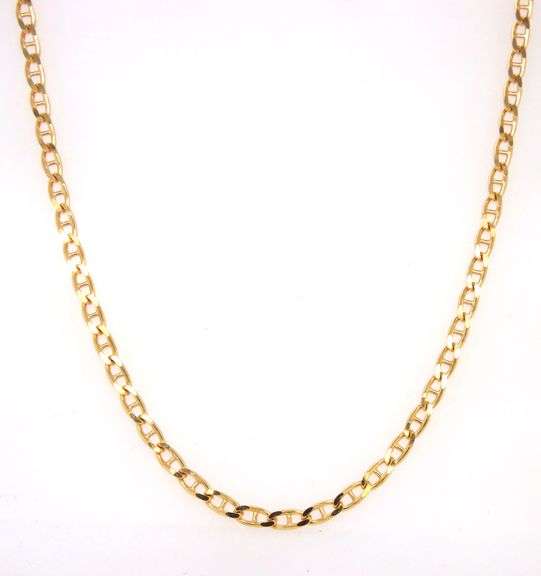 14kt Yellow gold Gucci link chain necklace