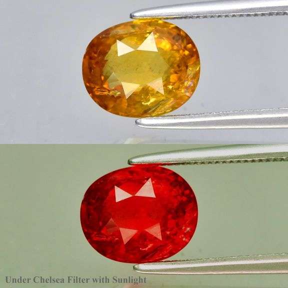 Color shifting! Orange to red! 1.89ct collectors Tourmaline!