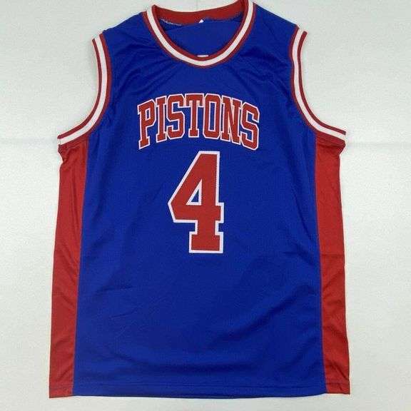 Autographed Joe Dumars Detroit Jersey