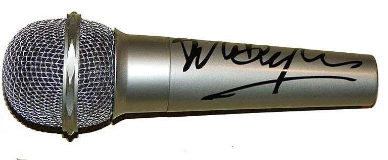 Bob Dylan Autographed Facsimile Signed Microphone