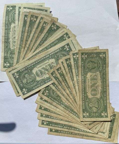 Thirty Two Assorted 1957 Series $1 Silver Certificates