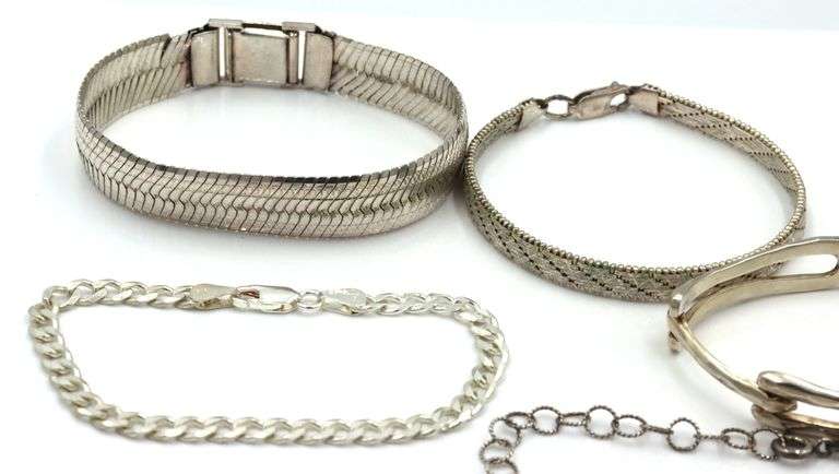 Group lot of 7 bracelet in 925 sterling silver