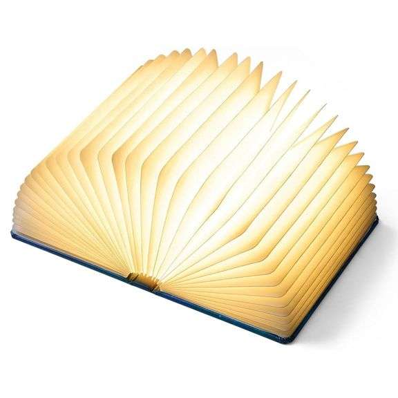 Foldable Book Lamp with Embossed Book Cover