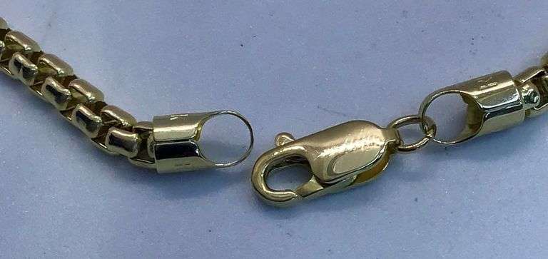 14K Yellow Gold Box Link Chain