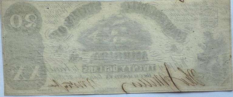 $20 CSA Note Sept 7 1861 Series.