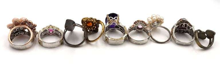 925 Sterling Silver Rings Lot