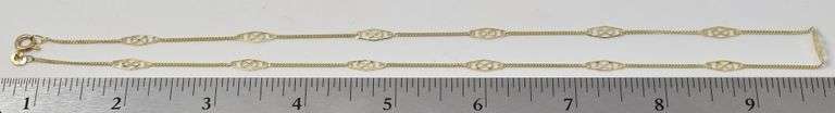 Lovely 14K Yellow Gold Chain Necklace