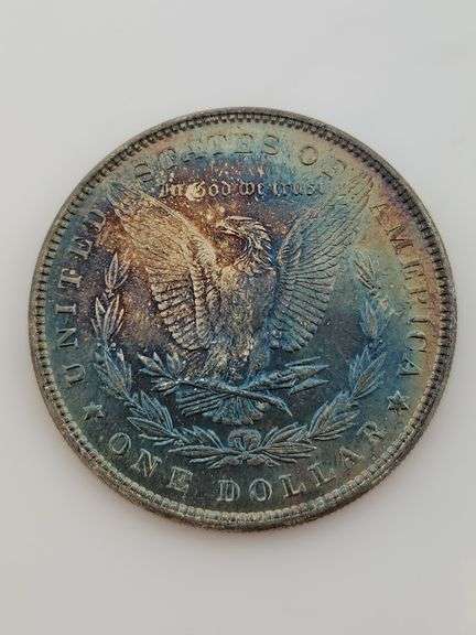 1887 Morgan Silver Dollar, Toned UNC