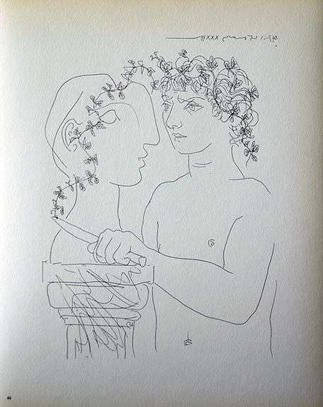 PABLO PICASSO, YOUNG SCULPTOR AT WORK