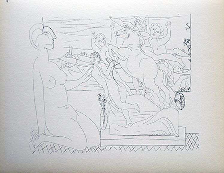PABLO PICASSO, MODEL KNEELING