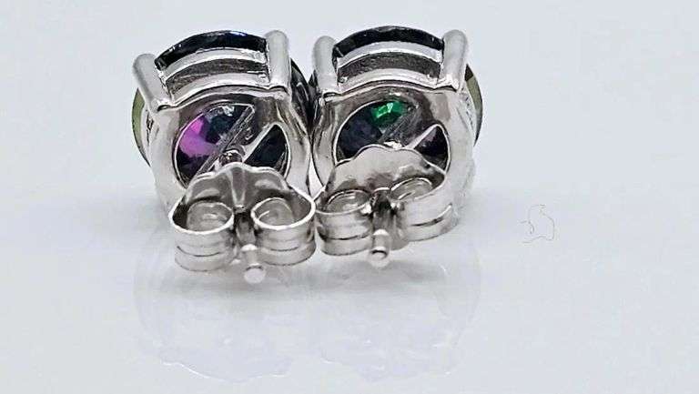 4 Ctw Russian Color Change Lab Created Alexandrite Earrings