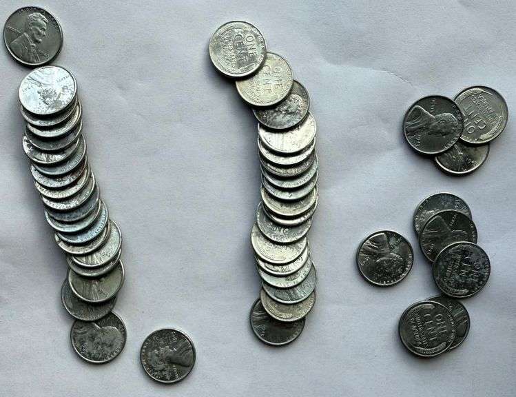 Roll of BU 1943 Steel Cents