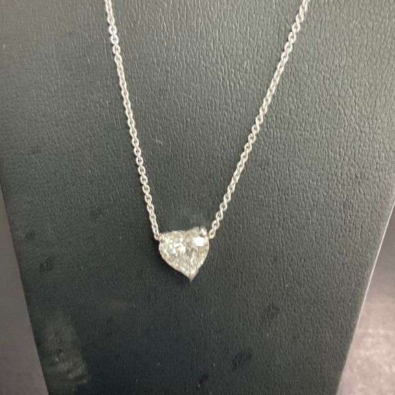 CERTIFIED BRAND NEW 14K WHITE GOLD DIAMOND NECKLACE