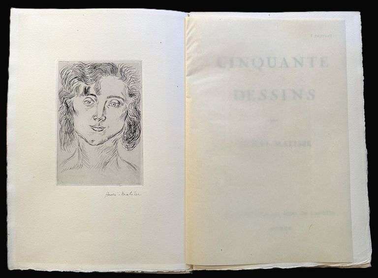 Investment! Matisse 50 dessins. With one signed etching by Matisse Par le soins de l'artiste, Paris 