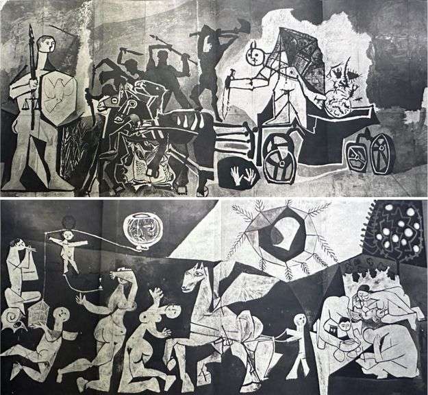 Investment! Very rare Pablo Picasso portfolio, Deluxe edition with a signed lithograph by Picasso, 1