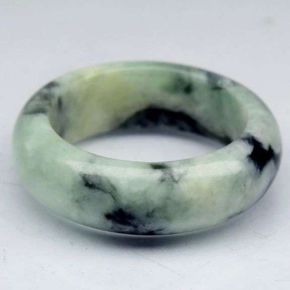 All natural size 7.5 Myanmar Jade Ring! 23.02 carats!