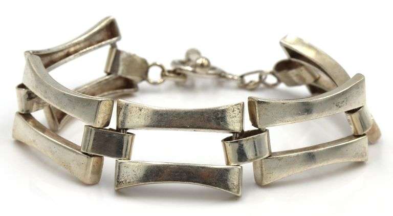 Vintage 925 sterling silver link bracelet