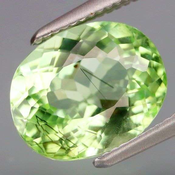 Stunning 3.13ct spring green rutilated Peridot