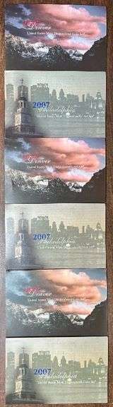 3 2007 'P' & 'D' 14-piece Mints Sets in original packaging
