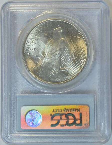 Super fresh Gem BU 1925 Peace Silver Dollar. PCGS MS65