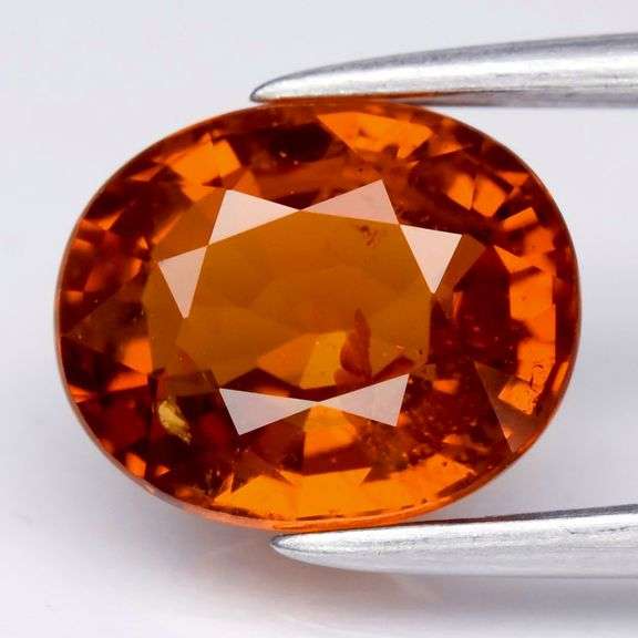 Premium color! 2.07ct red orange Namibian Garnet!