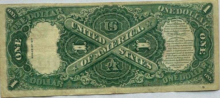 $ 1 Landing Of Columbus Series 1917 US Note.