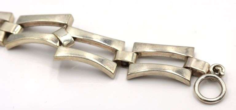 Vintage 925 sterling silver link bracelet