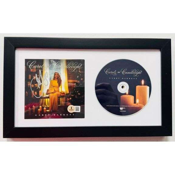 Gabby Barrett Signed Carols and Candlelight Framed CD