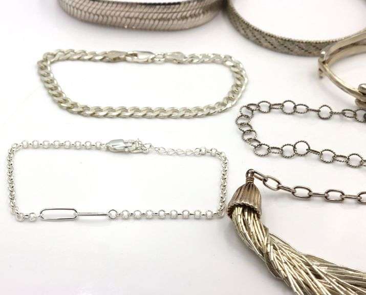 Group lot of 7 bracelet in 925 sterling silver