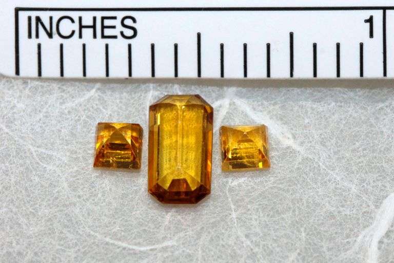 Golden Sapphire Matched Set of 3