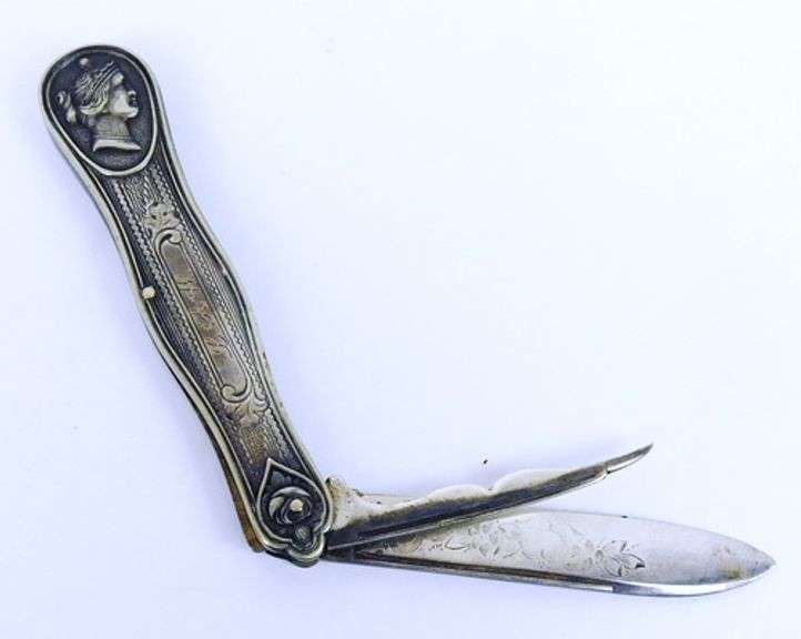 Ladies Antique Victorian Sterling Pocket Knife