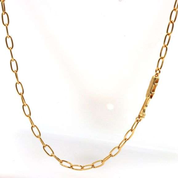 Gold plated crystal nail pendant on chain