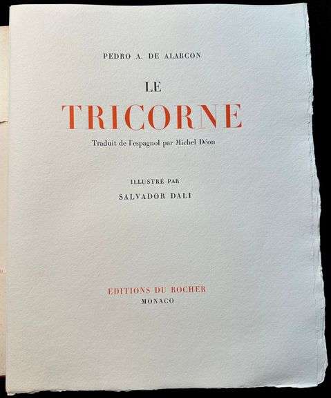 Investment! Portfolio of  an original Dali. Le Tricorne. With 20 prints in colors by Dali and an ext