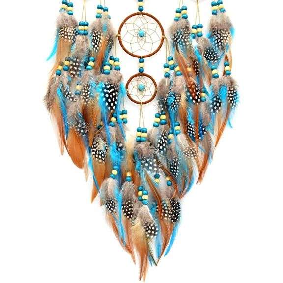 Large Turquoise Dream Catcher