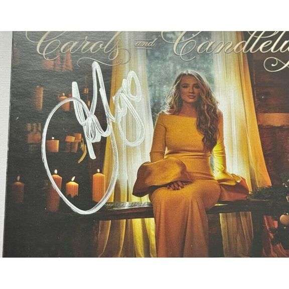Gabby Barrett Signed Carols and Candlelight Framed CD