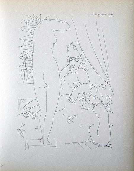 PABLO PICASSO, SCULTOR, MODEL WEARING MASK