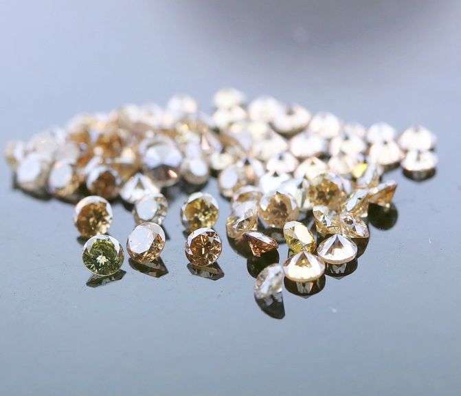 Heavy! 3.01ct set of untreated Champagne Diamonds!