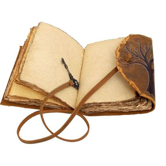 Book of Spells Leather Journal